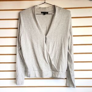 BR Silver V-Neck Sweater